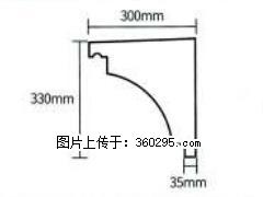 产品分解图型 - 檐口线，型号：SX311-YK-2，规格：300x330mm(2) - 扬州三象EPS建材 yz.sx311.cc